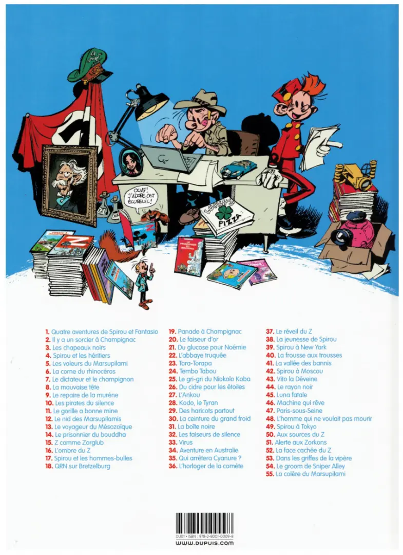 Verso de l'album Spirou et Fantasio Tome 7 Le dictateur et le champignon