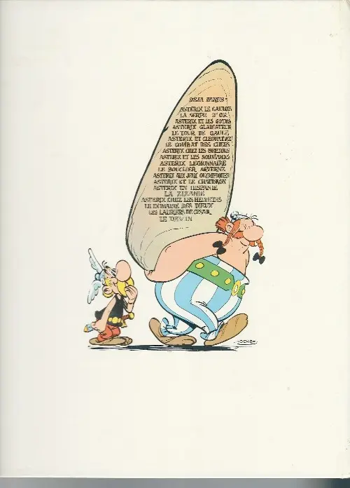 Verso de l'album Astérix Tome 14 Astérix en Hispanie
