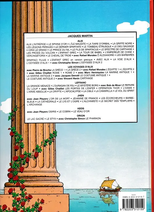 Verso de l'album Alix Tome 15 L'enfant grec