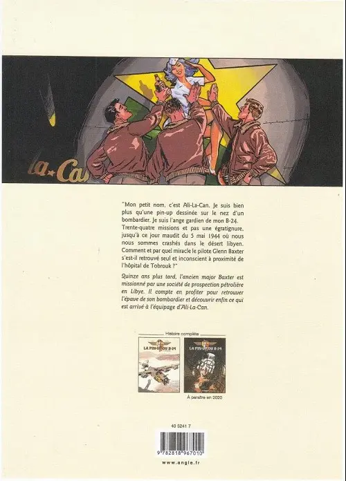 Verso de l'album La pin-up du B-24 Tome 1 Ali.La.Can