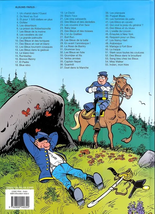 Verso de l'album Les Tuniques Bleues Tome 52 Des bleus dans le brouillard