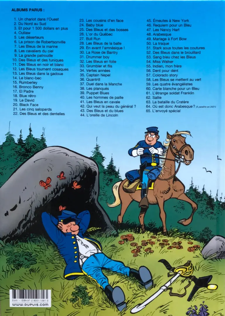Verso de l'album Les Tuniques Bleues Tome 22 Des bleus et des dentelles