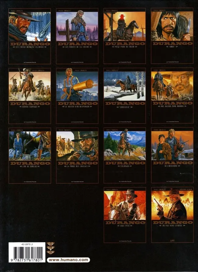 Verso de l'album Durango Tome 12 L'héritière