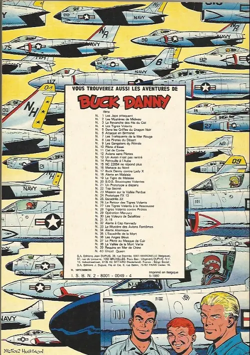 Verso de l'album Buck Danny Tome 12 Avions sans pilotes