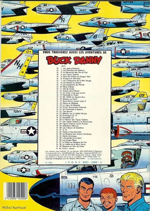 Verso de l'album Buck Danny Tome 23 Mission vers la vallée perdue