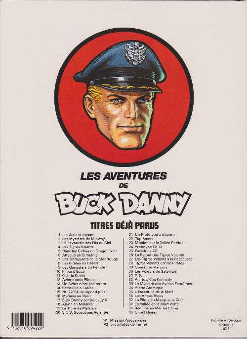 Verso de l'album Buck Danny Tome 41 Mission 'Apocalypse'