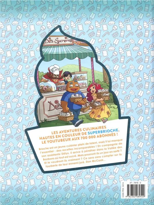 Verso de l'album Superbrioche Mission très sucrée