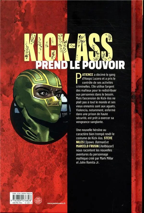 Verso de l'album Kick-Ass - The New Girl Tome 2