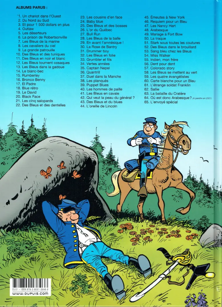 Verso de l'album Les Tuniques Bleues Tome 50 La traque