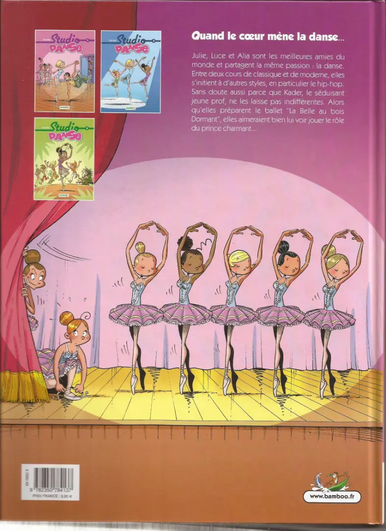 Verso de l'album Studio danse Tome 1