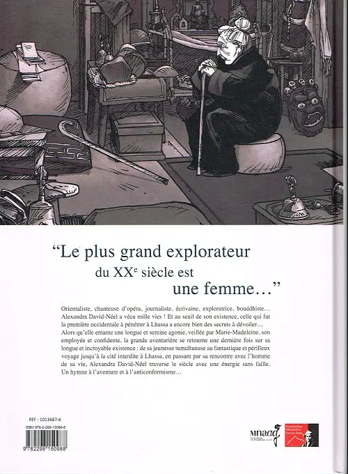Verso de l'album Une vie avec Alexandra David-Néel Livre II