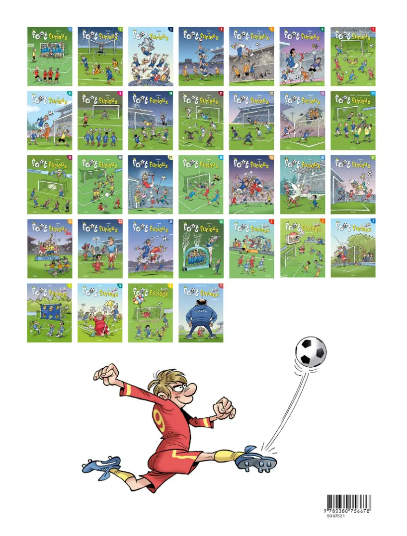Verso de l'album Les Foot furieux Best of