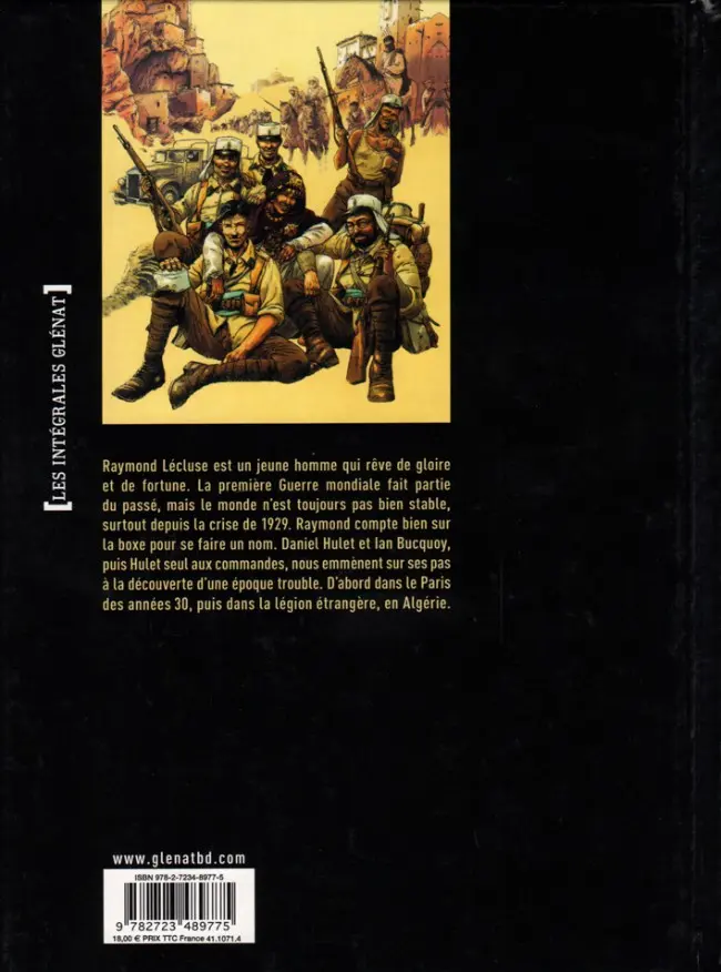 Verso de l'album Les Chemins de la gloire