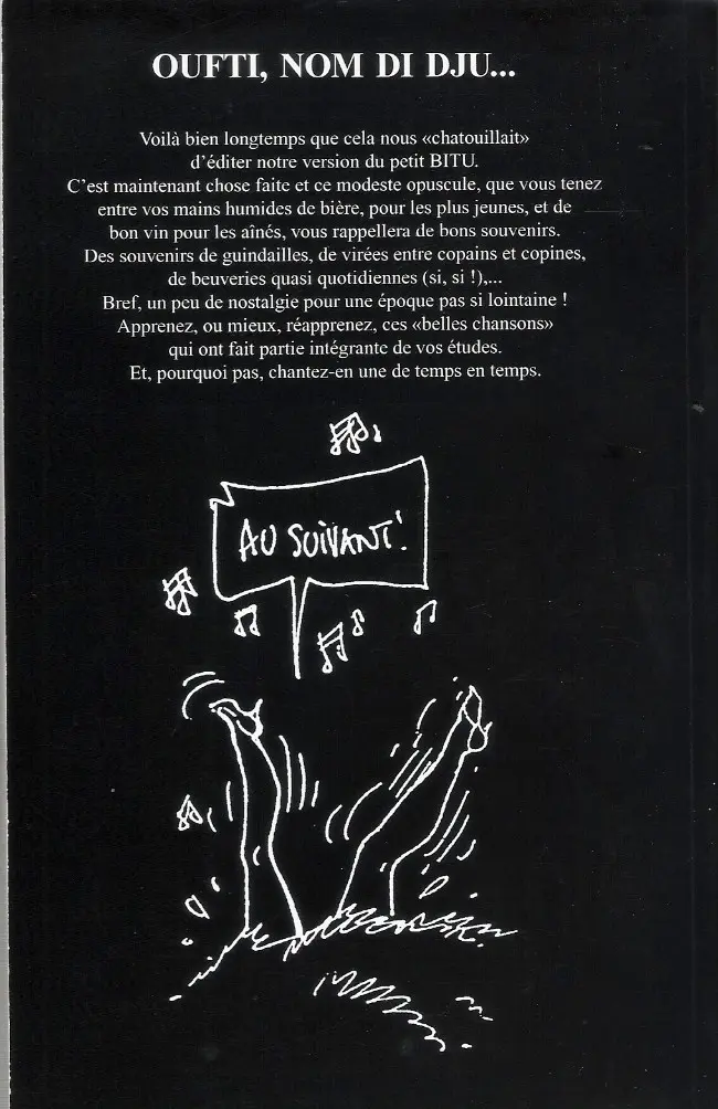 Verso de l'album Petit Bitu