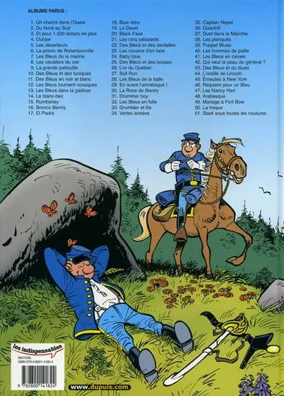 Verso de l'album Les Tuniques Bleues Tome 35 Captain Nepel