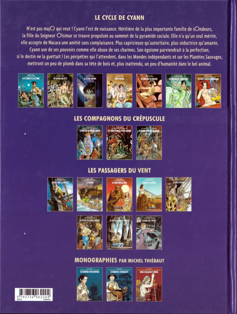 Verso de l'album Le Cycle de Cyann Tome 5 Les Couloirs de l'Entretemps