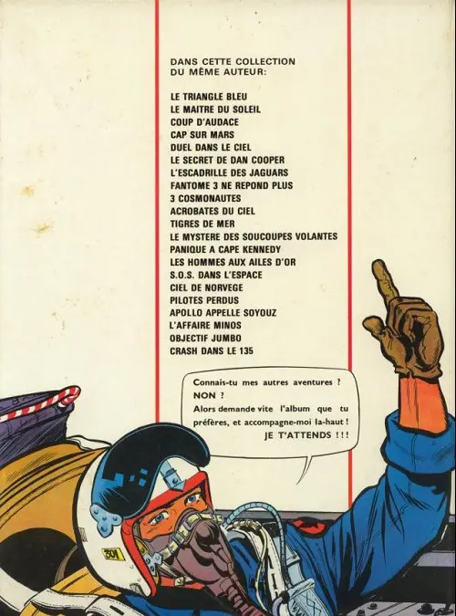 Verso de l'album Les aventures de Dan Cooper Tome 22 Crash dans le 135 !