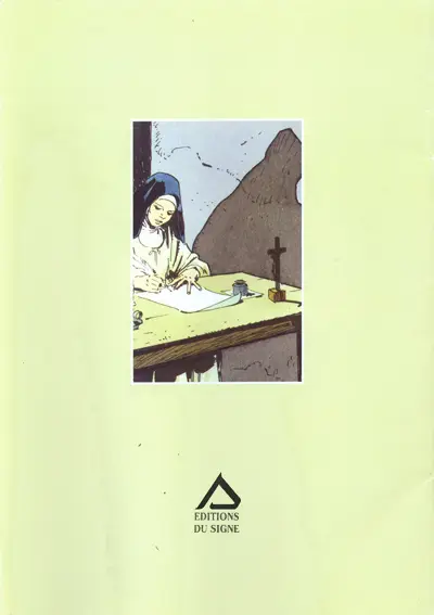 Verso de l'album Claire d'Assise