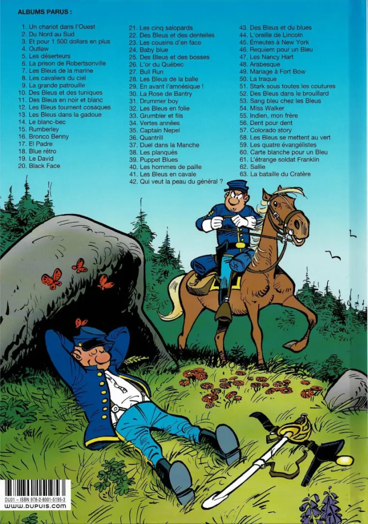 Verso de l'album Les Tuniques Bleues Tome 56 Dent pour dent
