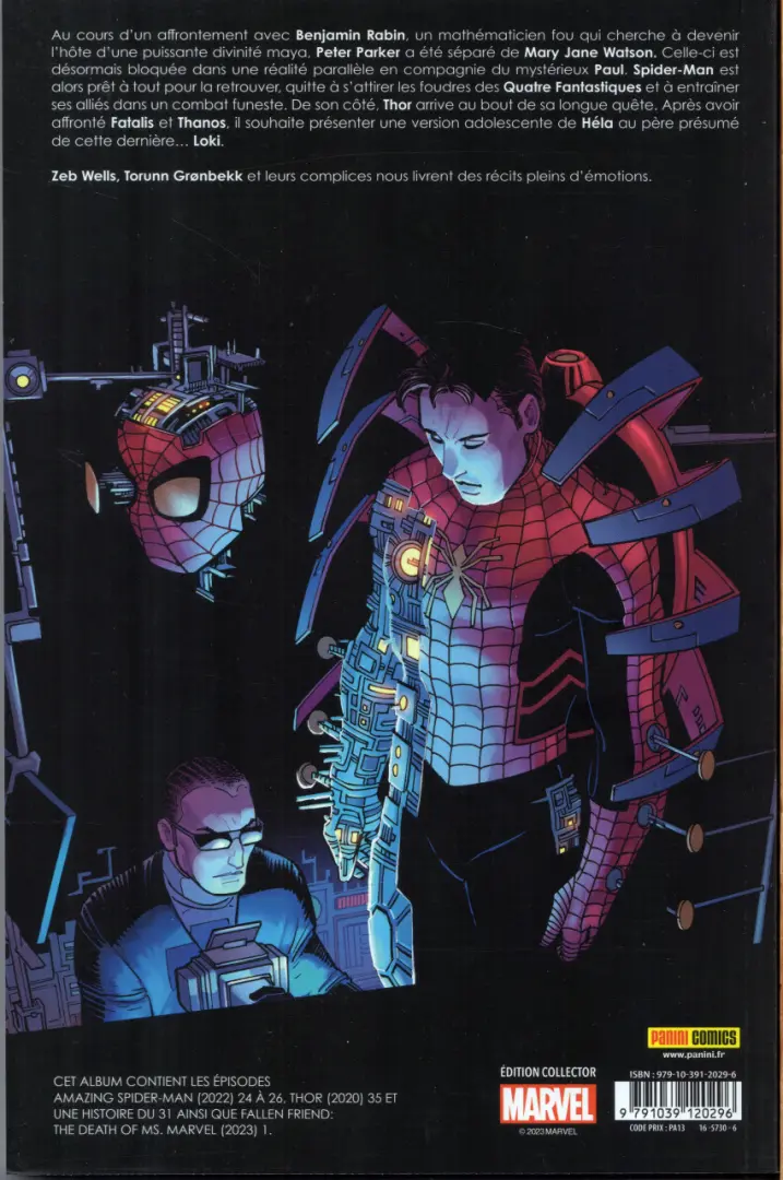 Verso de l'album Marvel Comics Tome 24