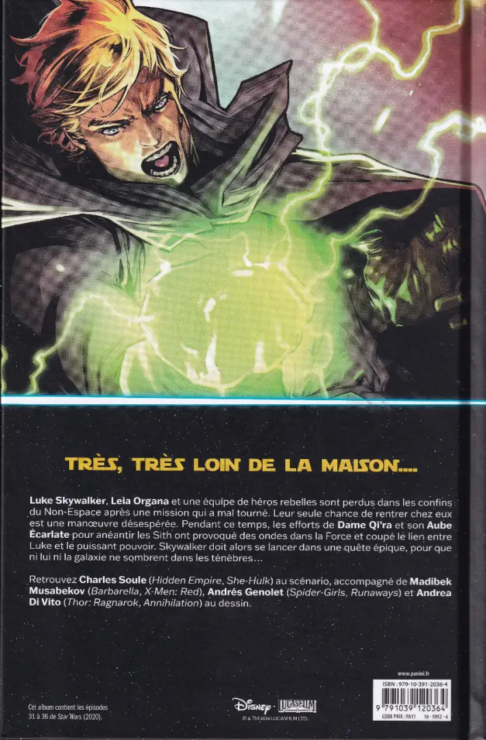 Verso de l'album Star Wars Tome 6