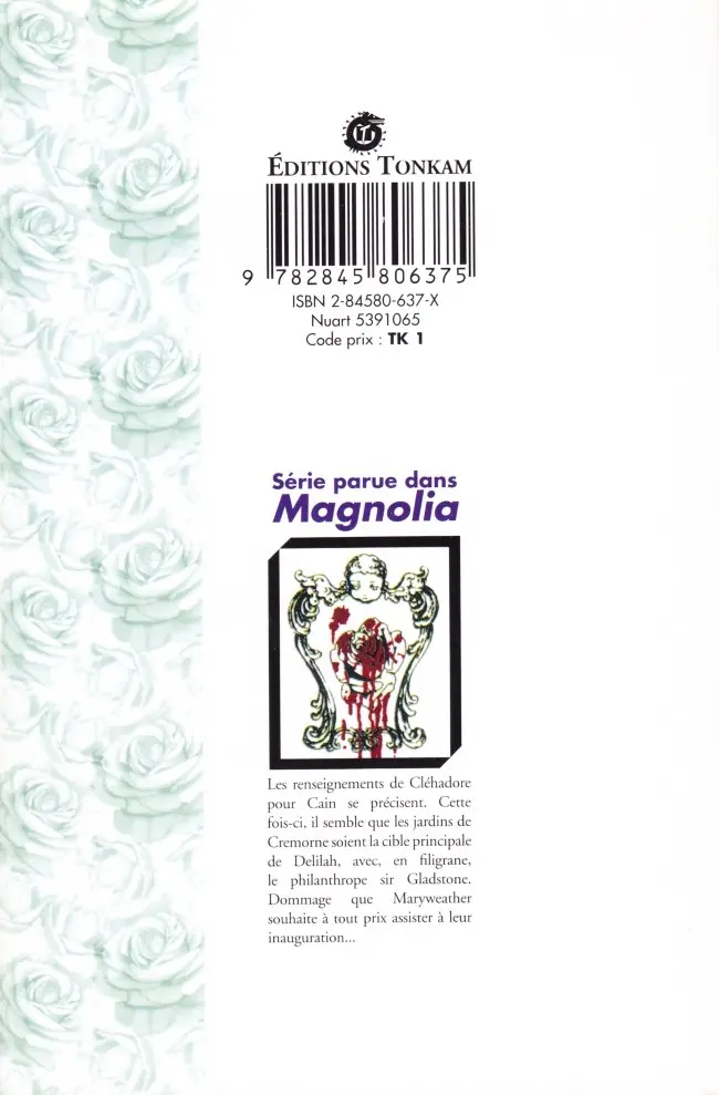 Verso de l'album Comte Cain God Child Vol. 5