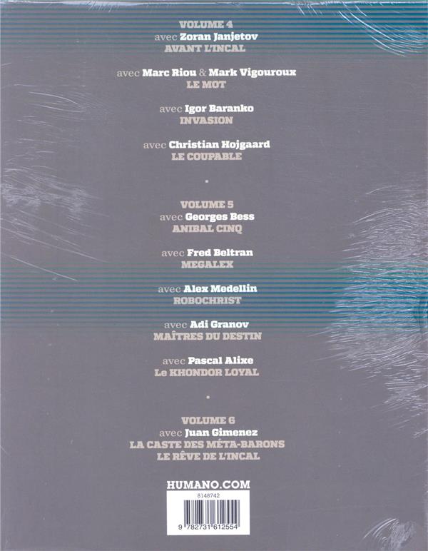 Verso de l'album Alejandro Jodorowsky 90e anniversaire Coffret Volume II