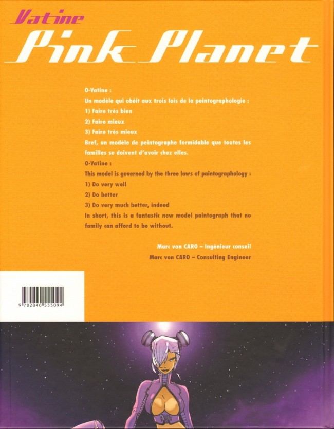 Verso de l'album Pink Planet