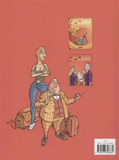 Verso de l'album Deep Maurice et Gologan Tome 2 Gaffe au gourou