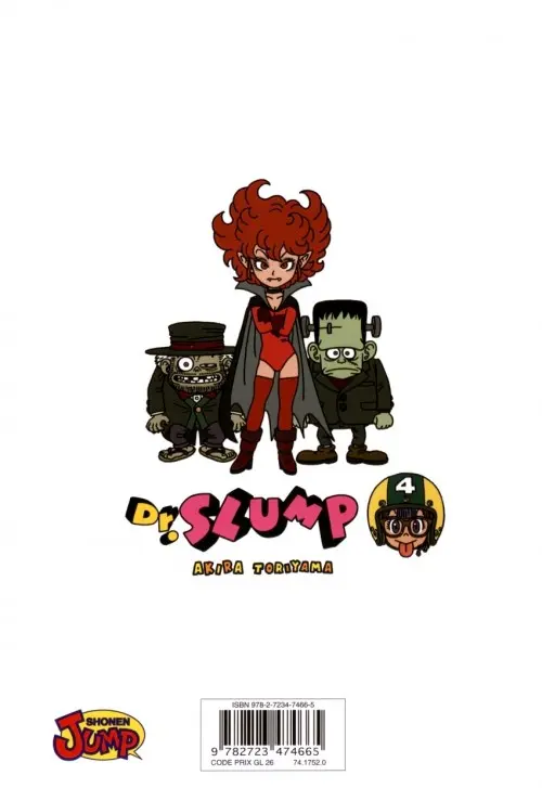 Verso de l'album Dr Slump Ultimate Edition Tome 4