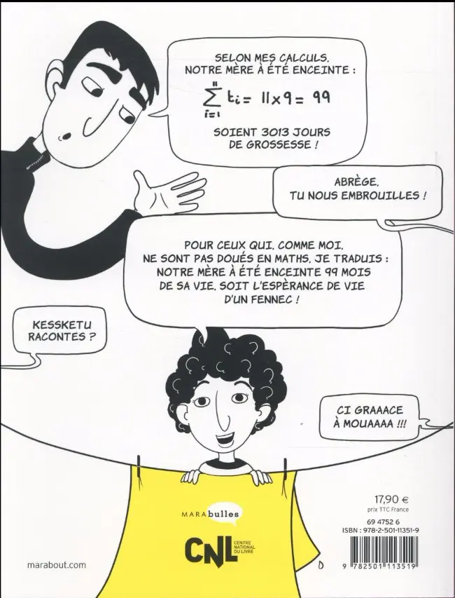 Verso de l'album Famille nombreuse