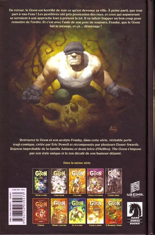 Verso de l'album The Goon Tome 10 Malformations et déviances