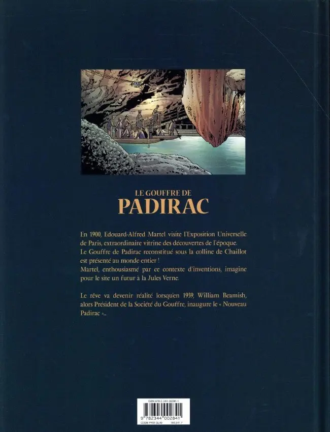 Verso de l'album Le Gouffre de Padirac Tome 2 L'invention d'une visite extraordinaire