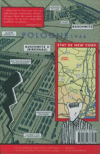 Verso de l'album Maus Tome 2 Et c'est là que mes ennuis ont commencé