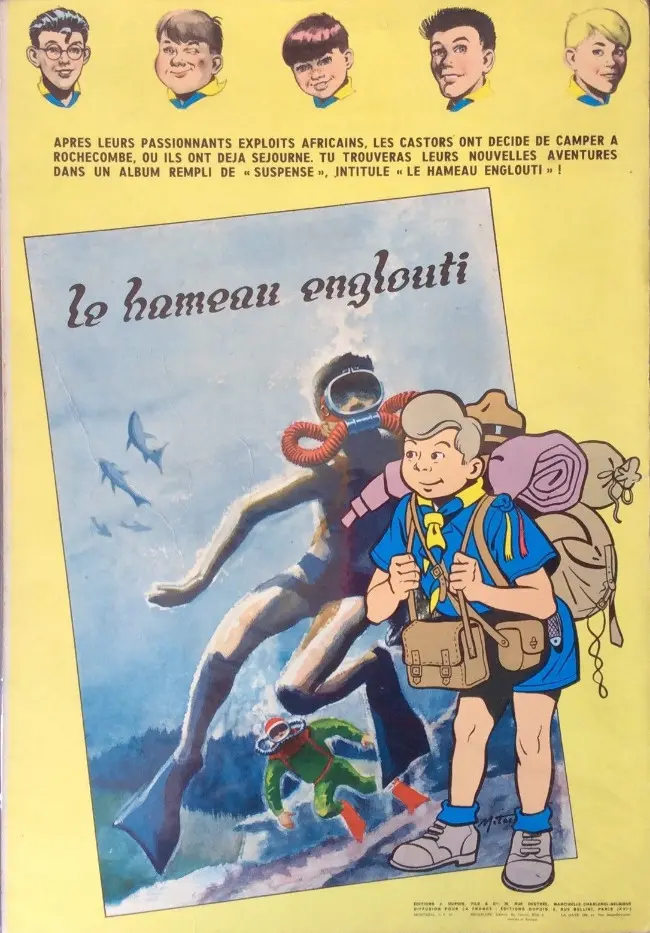 Verso de l'album La Patrouille des Castors Tome 7 Le secret des Monts Tabou