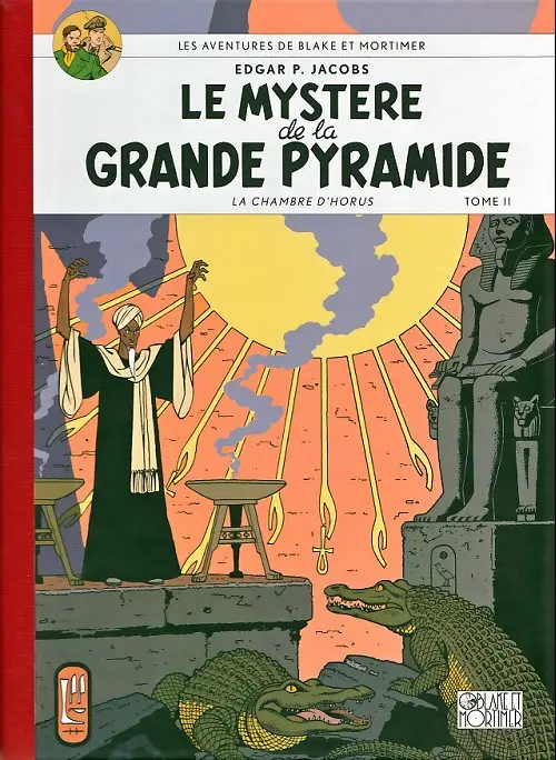 Couverture de l'album Blake et Mortimer Tome 5 Le Mystère de la Grande Pyramide - Tome II - La Chambre d'Horus