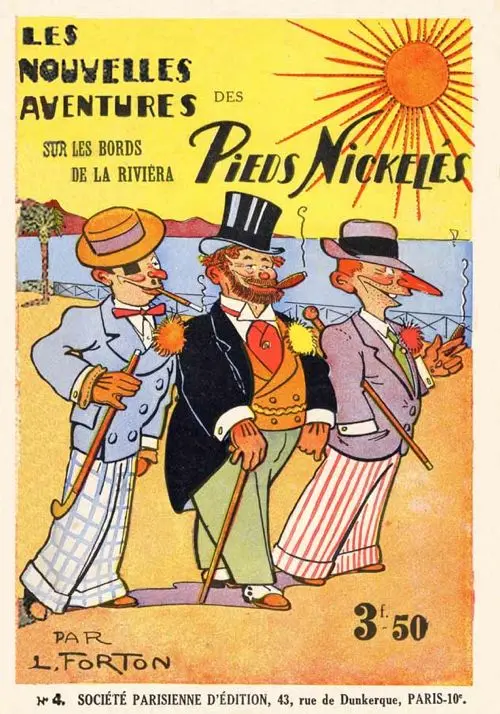 Couverture de l'album Les Pieds Nickelés Tome 4 Sur les bords de la Riviera