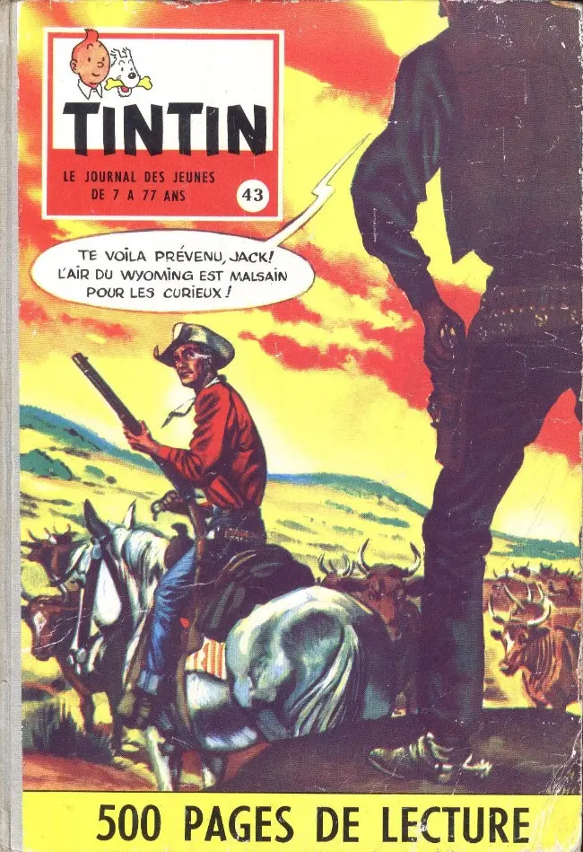 Couverture de l'album Tintin Tome 43 Tintin album du journal (n° 586 à 595)