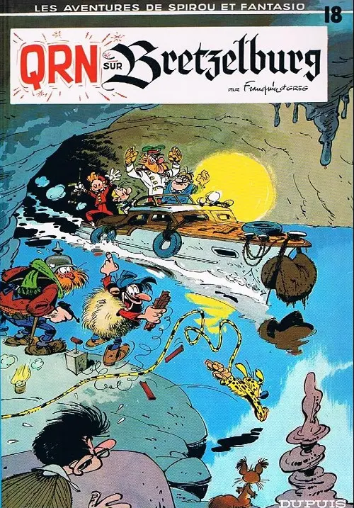 Couverture de l'album Spirou et Fantasio Tome 18 QRN sur Bretzelburg