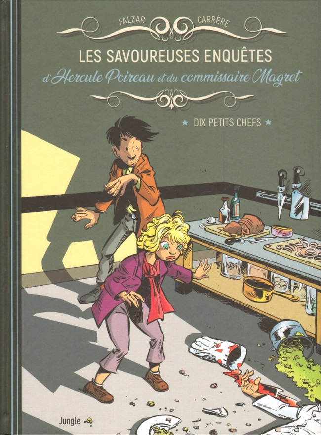 Couverture de l'album Les savoureuses enquêtes d'Hercule Poireau et du commissaire Magret Tome 1 Dix petits chefs