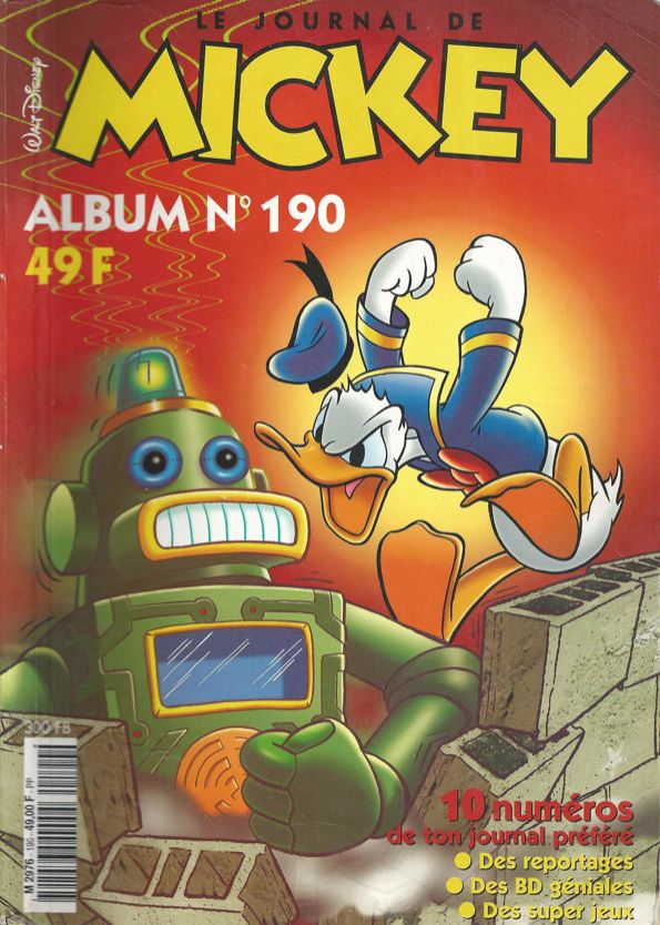 Couverture de l'album Le Journal de Mickey Album N° 190