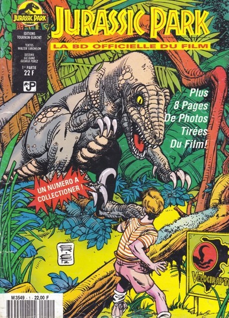 Couverture de l'album Jurassic Park Jurassic park, la bd officielle du film (1ère partie)