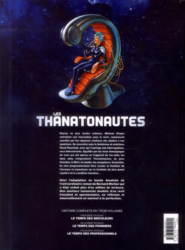 Verso de l'album Les Thanatonautes Troisième époque Le Temps des professionnels