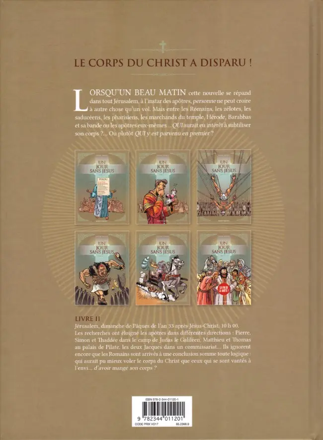 Verso de l'album Un jour sans Jésus Livre II/VI