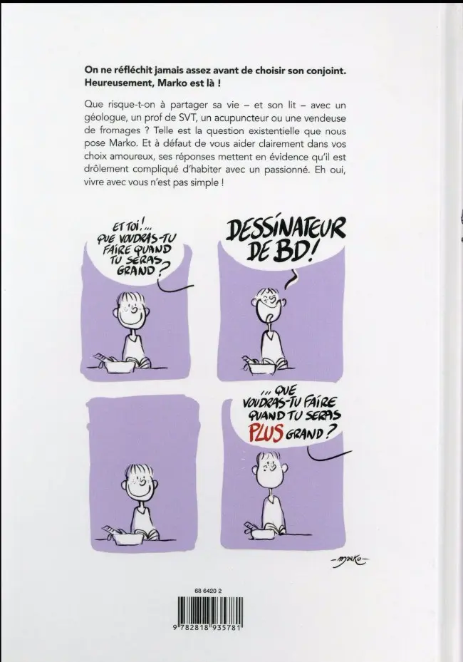 Verso de l'album Vivre avec... Tome 1 Vivre avec... Surprise !