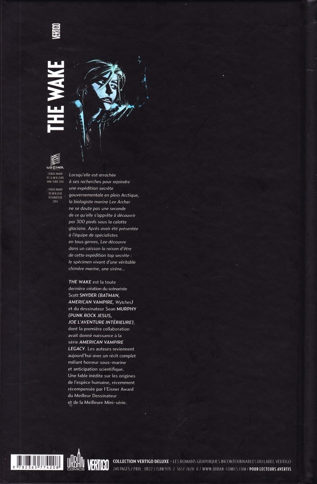 Verso de l'album The Wake