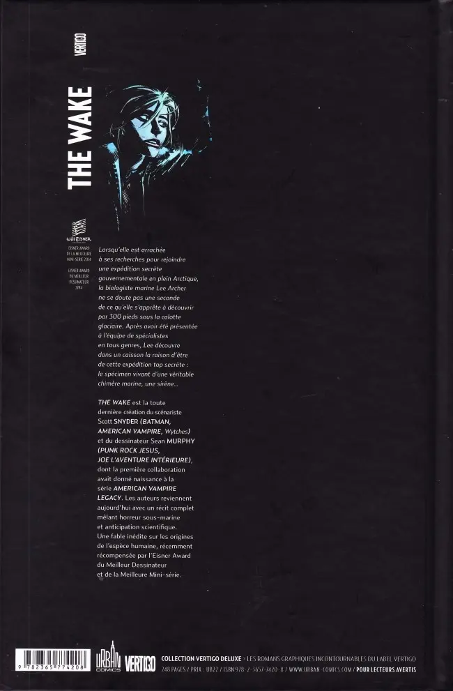 Verso de l'album The Wake