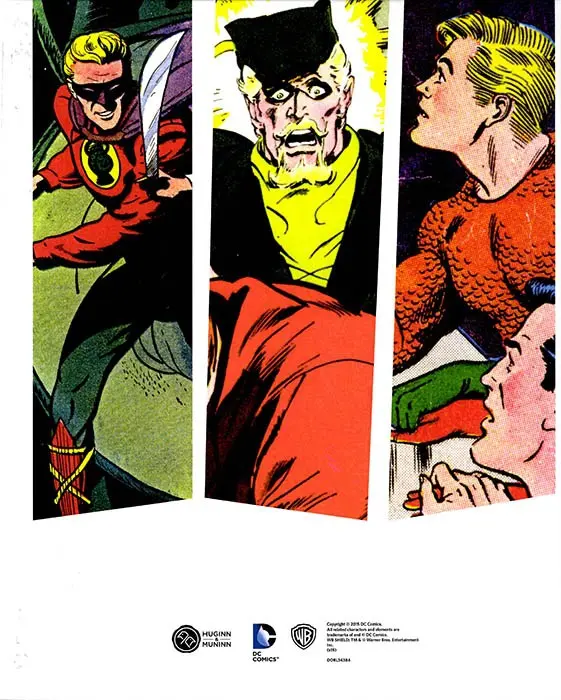 Verso de l'album Les chroniques de DC Comics