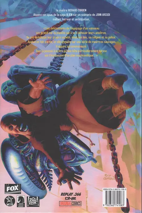 Verso de l'album Aliens : Alchemy
