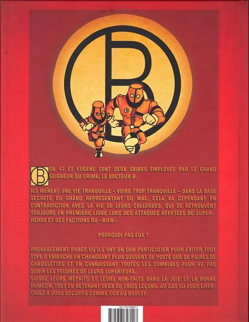 Verso de l'album Au service du Dr. À fond...